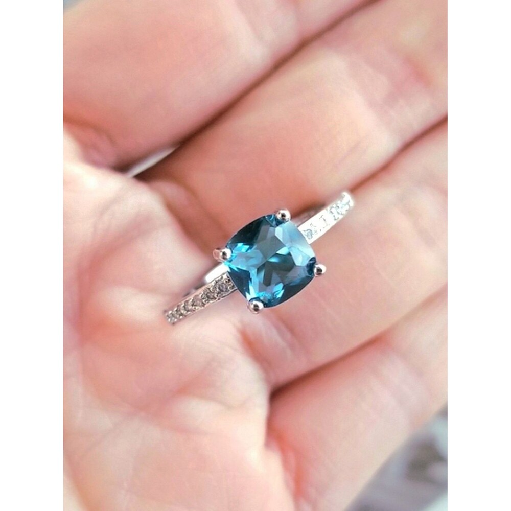 💎NEW💎 BLUE SAPPHIRE RING - Picture 1 of 7